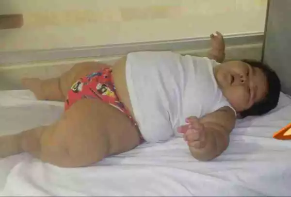 Unbelievable: This Boy is Just 10 Months Old But He Already Weighs the Same as a 9-year-old Child (Photos)